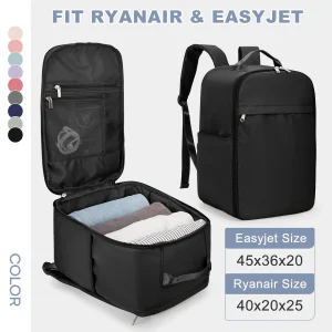 Ryanair Backpack 40x20x25 Cabin Bag, Hand Luggage Travel Backpack for Easyjet Cabin Bag 45x36x20, Laptop Backpack for Women/Men